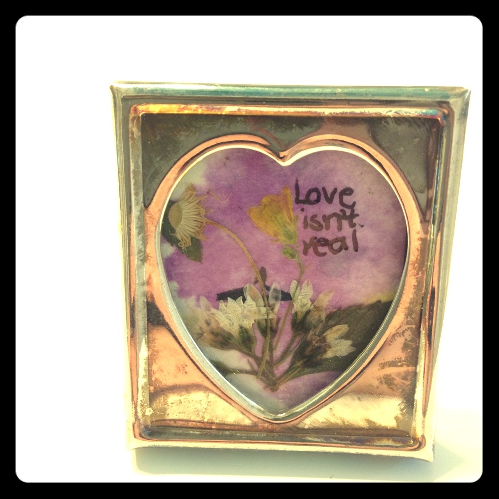 Framed pressed flowers